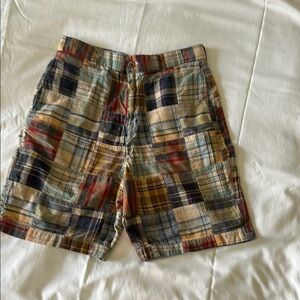Brooks Brothers Red and Blue Madras Plaid Shorts